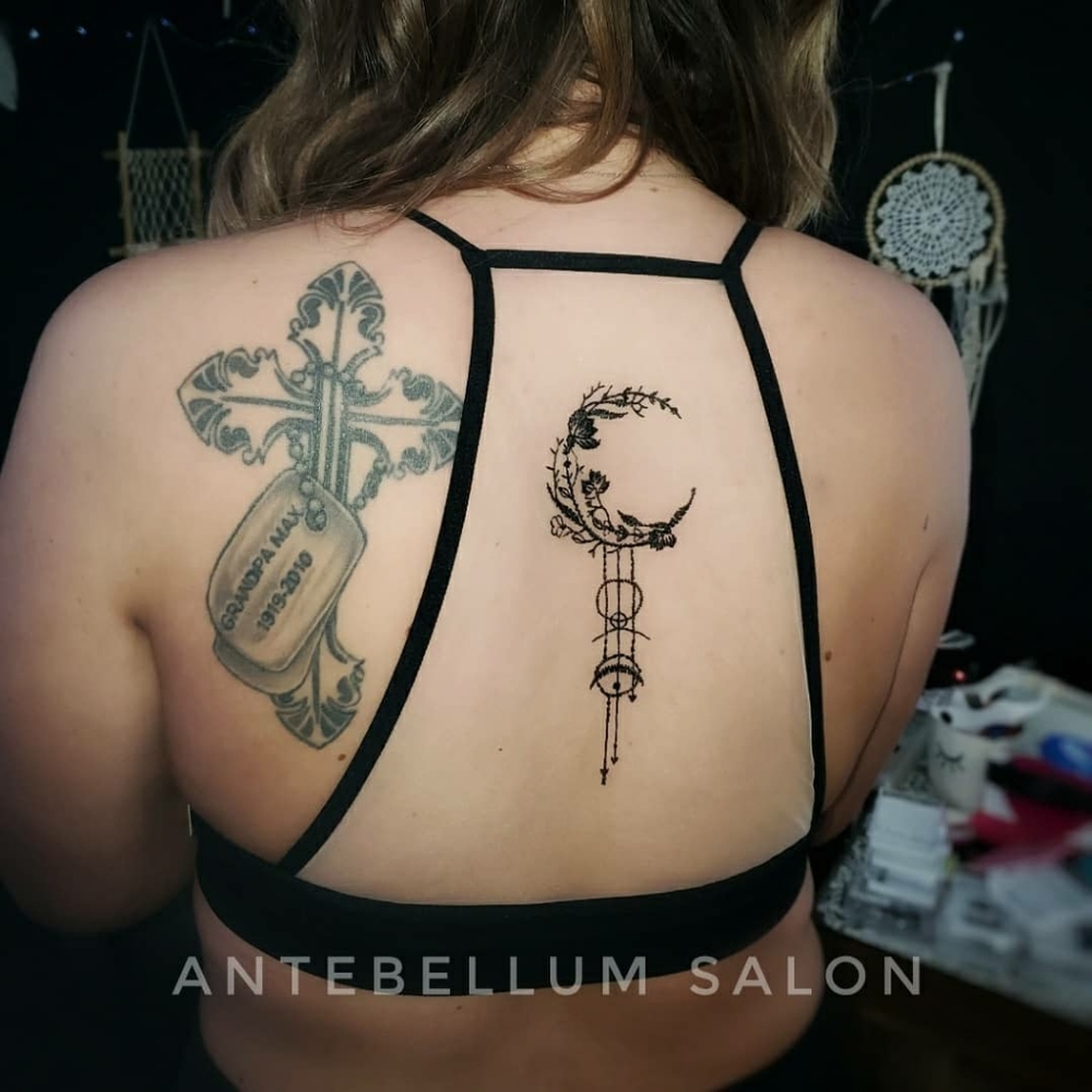 Tattoo back bralette